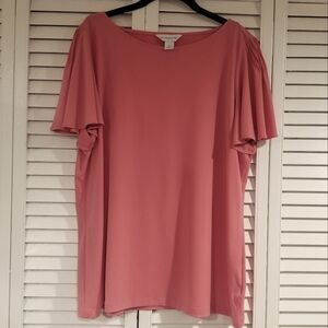 Liz Claiborne Pleated Sleeves  Blouse